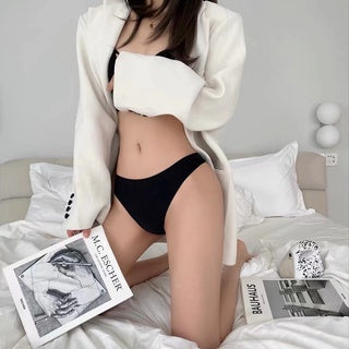 LS Celana Dalam Wanita Elastis Low Waist Dewasa Seamless Elastic Fashion Super Soft 4514 (S/M/L/XL) Underware Premium G string  Sexy Super Soft Panty