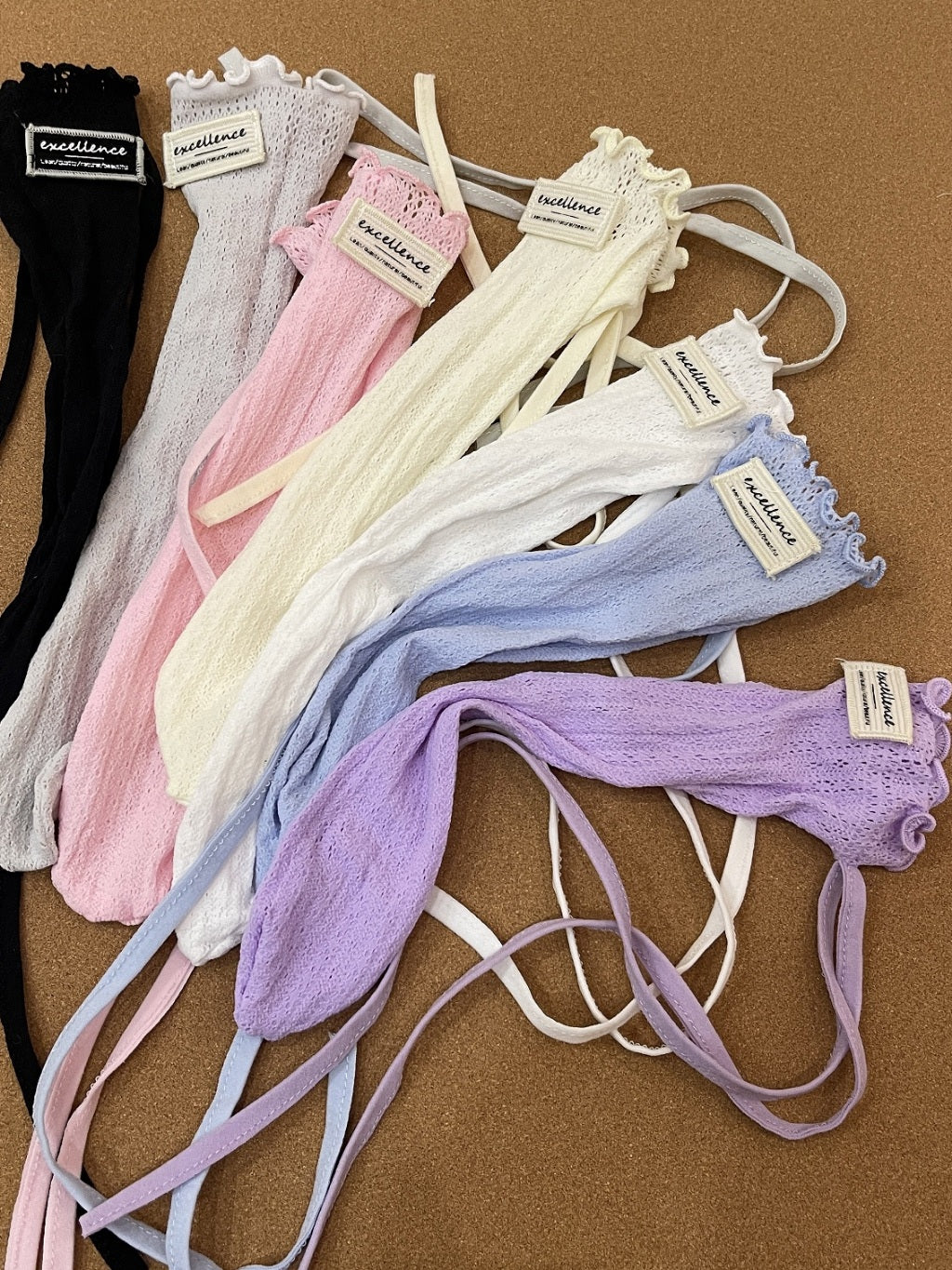 Women Japanese Lolita Tube Mesh Sock Strap 8843