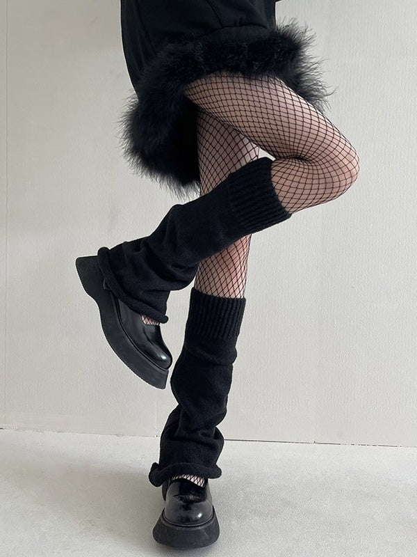 Women's Flare Kniited Leg Warmers Boot Cuffs Socks 8054