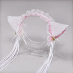 LS Bando Cosplay Lucu Telinga Kucing Renda Tali Rumbai Fashion Lolita All Size 8805 Hiasan Kepala Wanita Cat Ear With Tassel