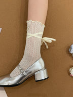 Women Japanese Lolita Tube Mesh Sock Strap 8843