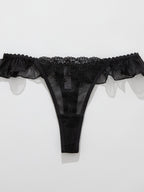 Ruffles Lace Women's G-String Panties 8814 (M/L)