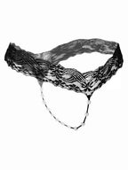 Women's G-string Crotch Thongs Lace Pearl 8777