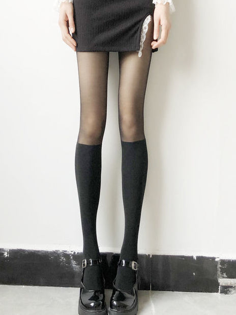 LS Stocking Kaos kaki Wanita Dewasa Hosidery Polos Panjang All Size 8681 Women Sock Plain Pantyhose Fashion