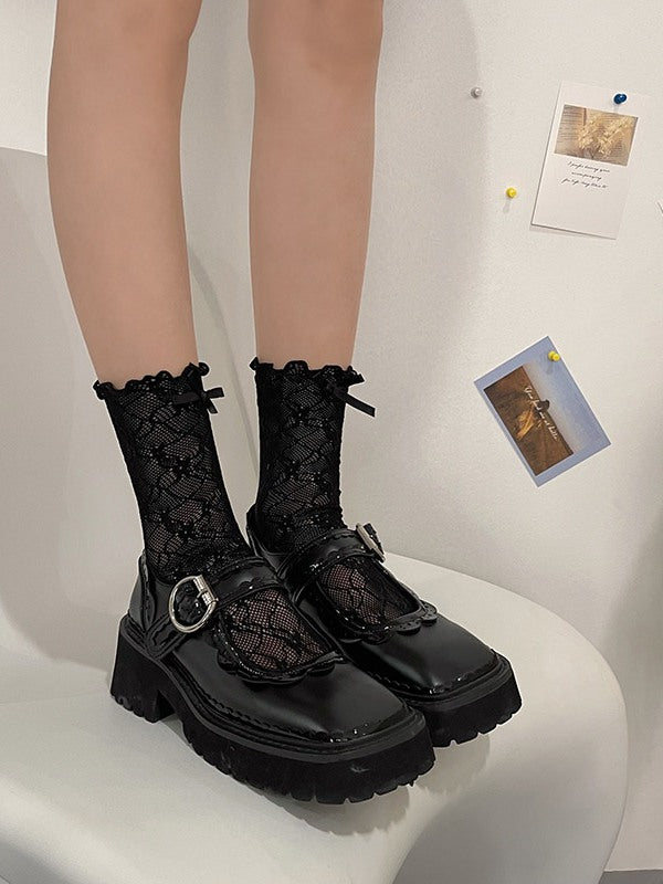 Womens Socks Lace Fishnet Patterned 8920