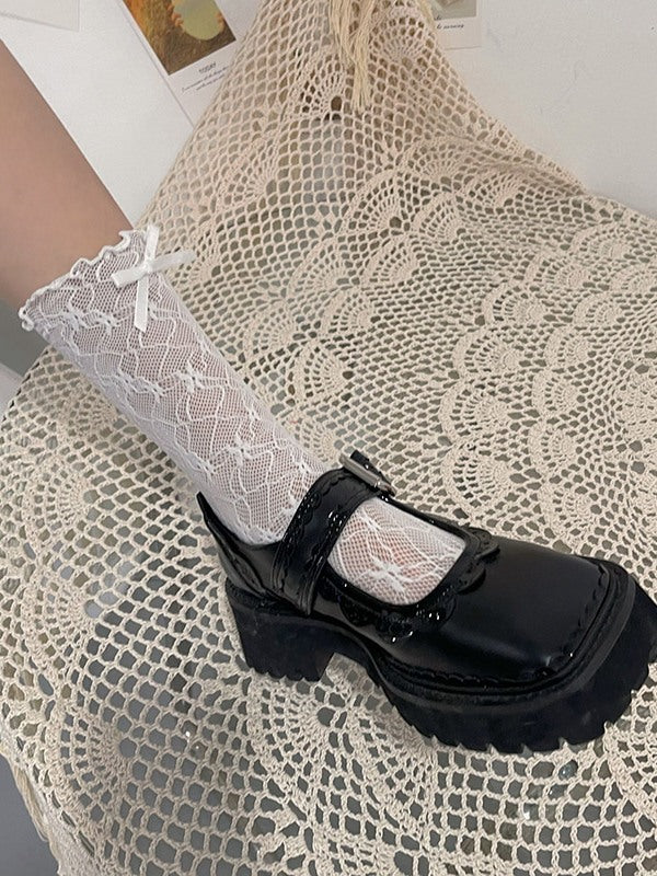Womens Socks Lace Fishnet Patterned 8920