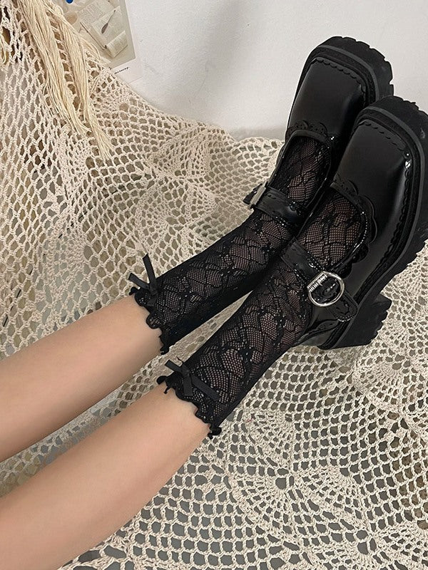 Womens Socks Lace Fishnet Patterned 8920