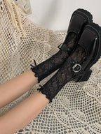 Womens Socks Lace Fishnet Patterned 8920