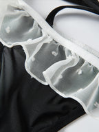 Women's Lolita Lace Bow Cosplay Low Waist Panties 8934 (M/L)