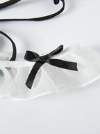 Women's Lolita Lace Bow Cosplay Low Waist Panties 8934 (M/L)