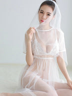 LS Pakaian Dalam Wanita Dewasa Set Bra Korean Sexy Lace Charming G-String All Size  Women Tank Top Lingerie Renda G String