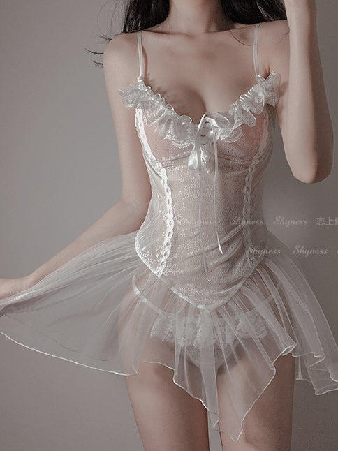 Women's Lace Sexy Underwear Transparent Pajamas 8963