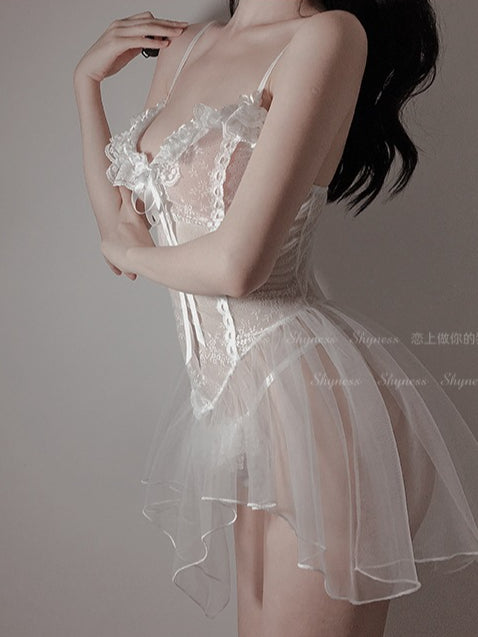 Women's Lace Sexy Underwear Transparent Pajamas 8963