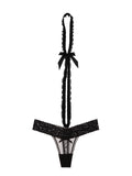 Women's Elegant Lace Panties Halter Neck Straps L003 (M/L)