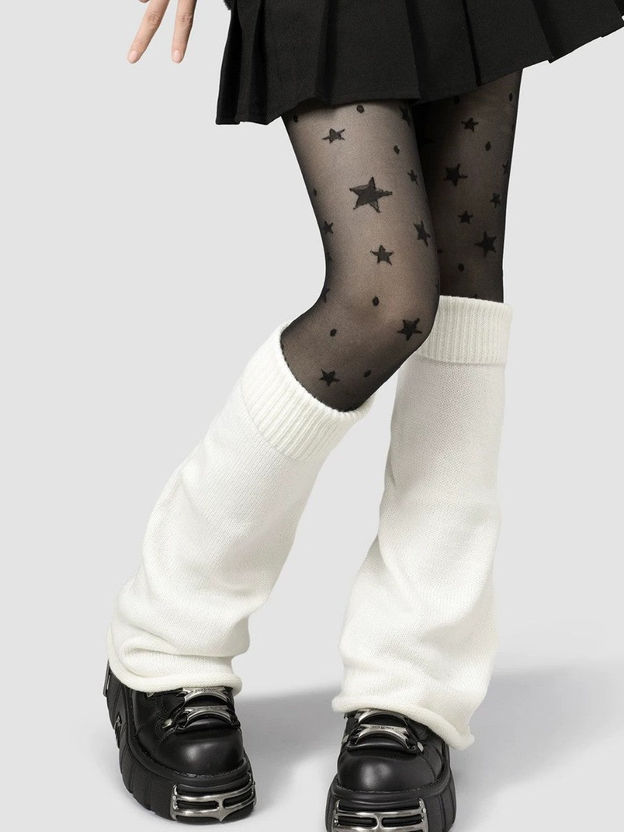 Women's Flare Kniited Leg Warmers Boot Cuffs Socks 8054