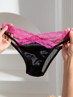 Women's Underwear Lace Back Cross Satin L001 (M/L)