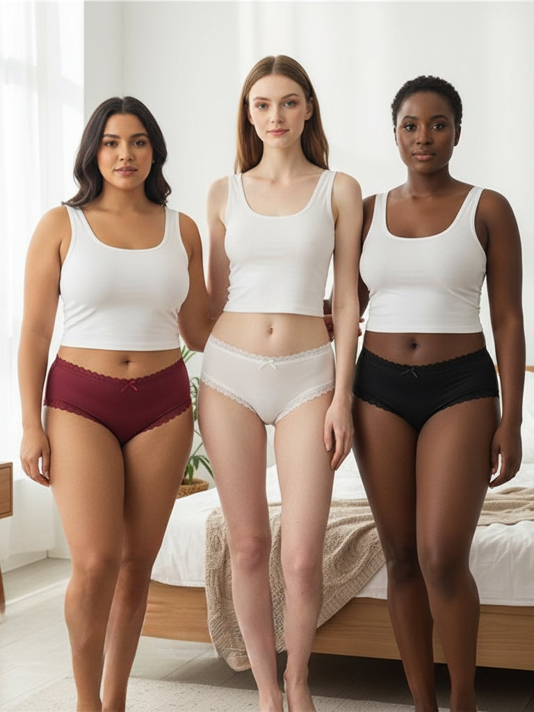 Women's Underwear Low Waist Pants Simple Lace 8940 (M/L)