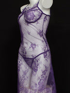 Women's Lingerie Lace Elegant Transparant Deep V Neck P041