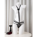 Women's Lace Thong Hollow Cut Halterneck Style L002 (M/L)